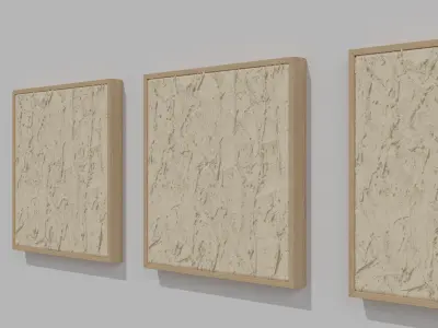 Handcrafted Bas-Relief Wall Art  Model Dream I Inspired Texture 3D model