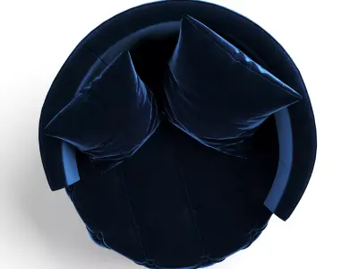  Contemporary Upholstered Tufted  3D model