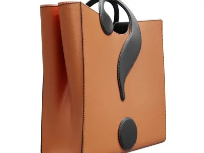 House Symbol Shopper Bag Low-poly 3D model