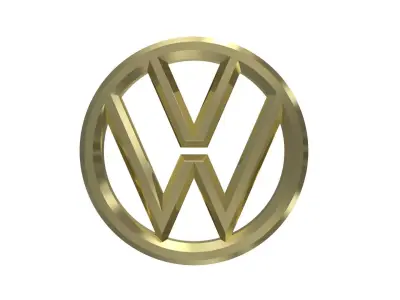 3D Volkswagen Emblem 3D model