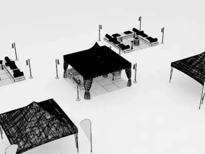 Event Tent arabic  3D model