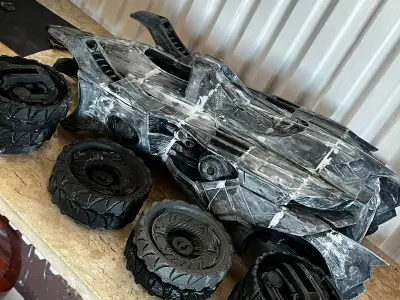 Batmobile Arkham Knight One12 Scale 1-12  - Mezco Mafex Figuarts 3D print model