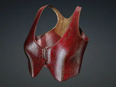 Detailed Red top PBR 4k Low-poly 3D model