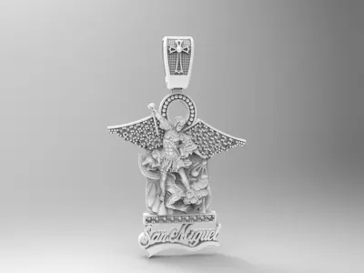 san miguel arcangel 3D print model
