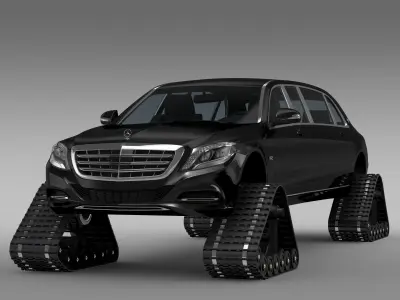 Mercedes Maybach Pullman Crawler 2016 3D model