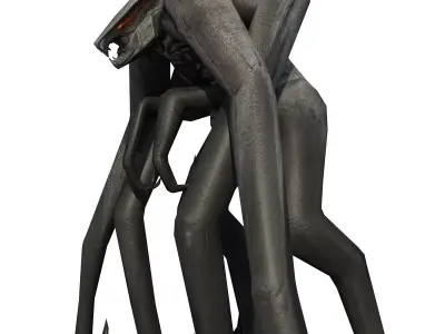 Female Muto Rig Low-poly 3D model