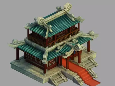 gAME Ling Xiao School - Headquarters 03 3D model