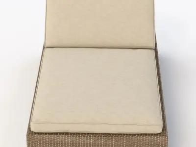 La Jolla Chaise Cushions 3D model