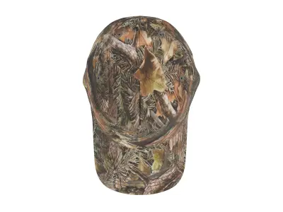 Forest Ground Cotton Fabric Cap 3D model