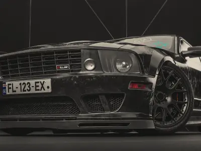 Standart License Plate  Low-poly 3D model