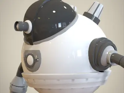 Robot with arms and legs 3D model