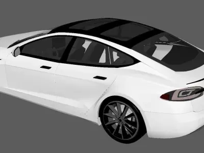 Tesla Model S Plaid 3D model