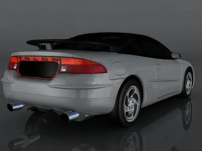 Eagle Talon Turbo Low-poly 3D model