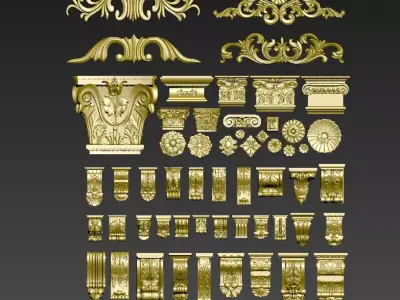 Various patterns 3D model