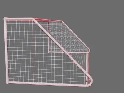 Football Soccer Goal Low-poly 3D model
