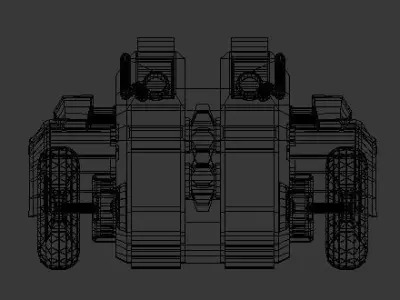 Car Machine Low-poly 3D model