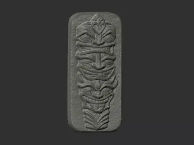 tiki frame decor  3D print model