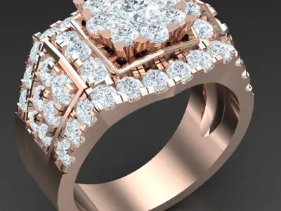 Luxury Men Rings Designs 5MR053 3D print model