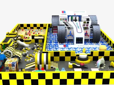 Racing Indoor Playground 3D model
