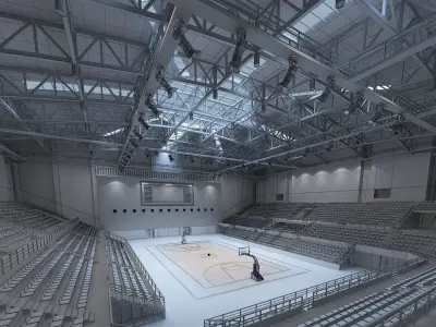 Basketball arena 3D model