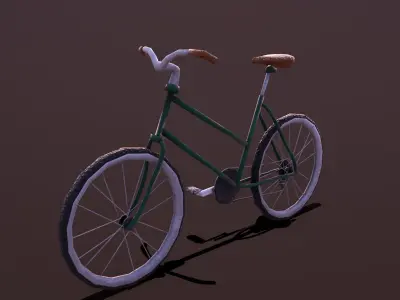 Stylize-Bike bicycle - bicycle Low-poly 3D model