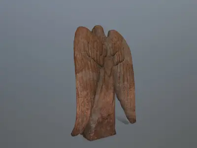Angel Statue 04 Low-poly 3D model