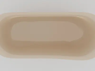 Victorian Porcelain Bathtub Low-poly 3D model