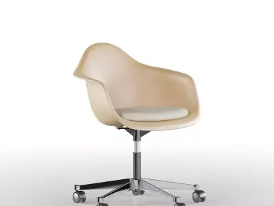 Brown PC Office Eames Chair 3D model
