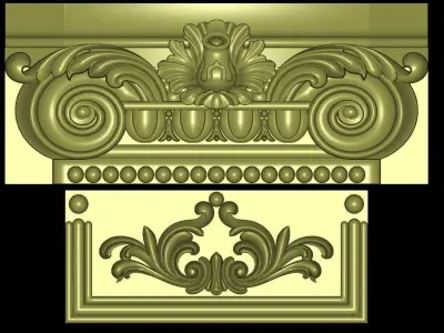 3d classic column fight 3D print model