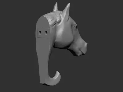 Horse Wall Hook Printable 3D print model