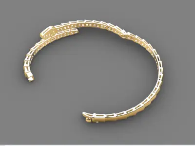 Snake bracelet  3D print model