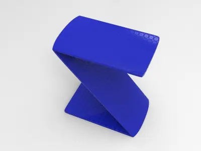 Z Stool Low-poly 3D model