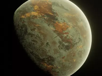 Planet Space Ready to game Free low-poly 3D model