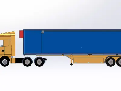 Transport truck 3D model