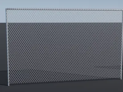 Metal Fence Free 3D model