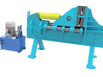 Auger flight forming machine 3D model