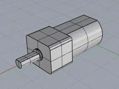 N20 geared motor 3D print model