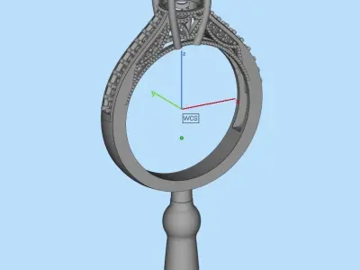 gold ring code 34 3D print model