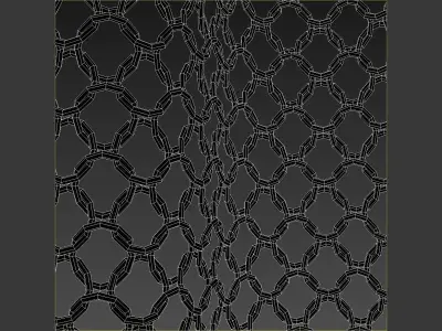 metal chain curtain 3D model