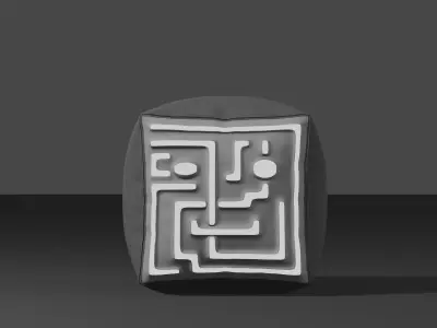 square top pillow  Free low-poly 3D model