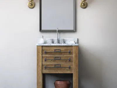 MERCANTILE POWDER WASHSTAND 3D model