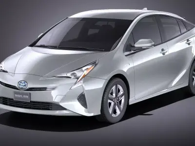 Toyota Prius 2018 VRAY 3D model
