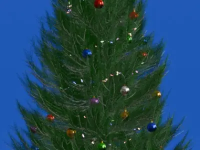 Christmas tree Low-poly 3D model