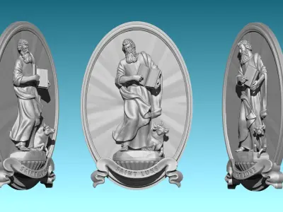 Luke-Lucas Evangelist - CNC 3D print model