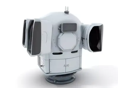 Advanced Optical Device Model Pack with Rotating Lenses Low-poly 3D model