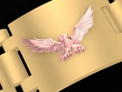 Luxury Eagle Link Bracelet for Men Jewelry 1219 3D print model