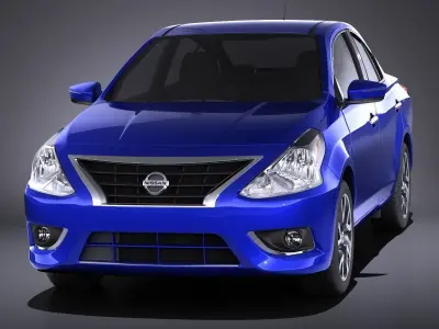 Nissan Versa Sedan 2017 VRAY 3D model