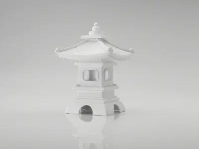 Japanese Lamp  3D model