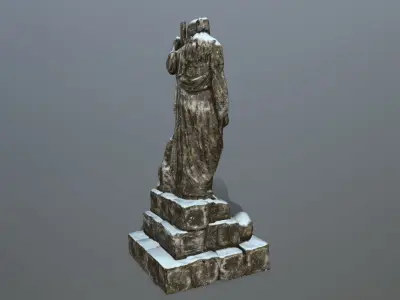 statue 5 Low-poly 3D model