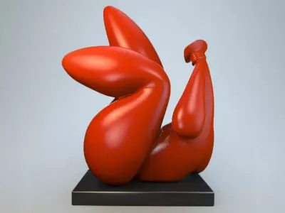 Sculpture Captive luxury 3D model
